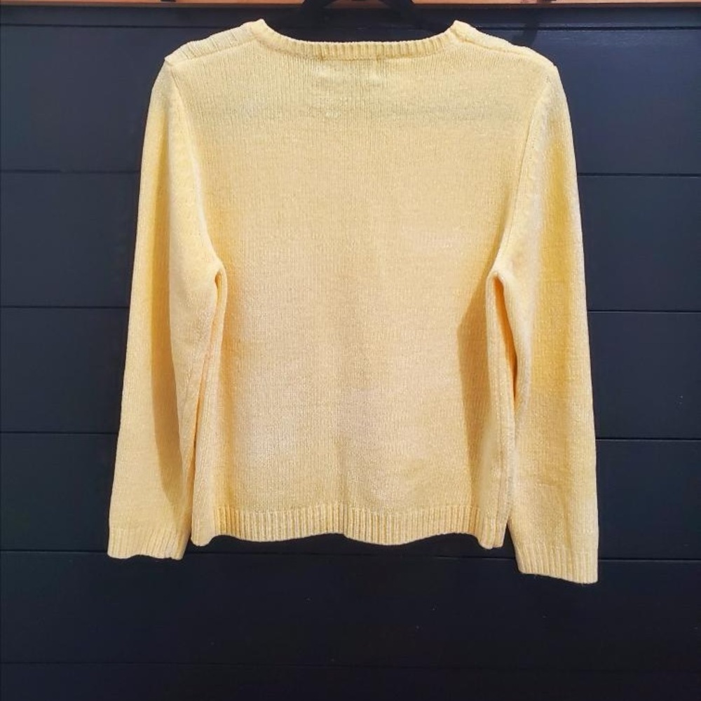 Alfred Dunner Petite Medium Yellow Sweater